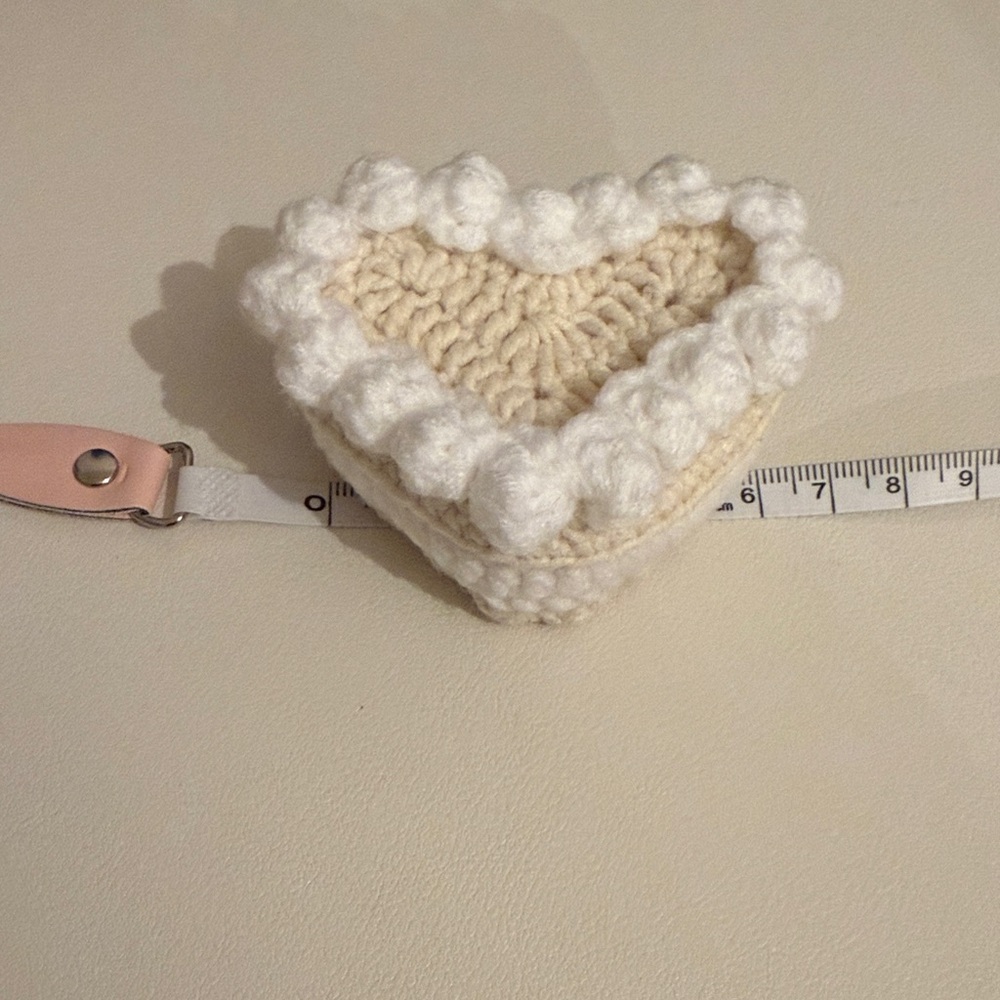Handmade Crochet Heart Trinket Box 🤍